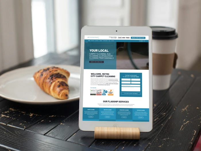 Carpet Cleaner Kajabi Website Theme