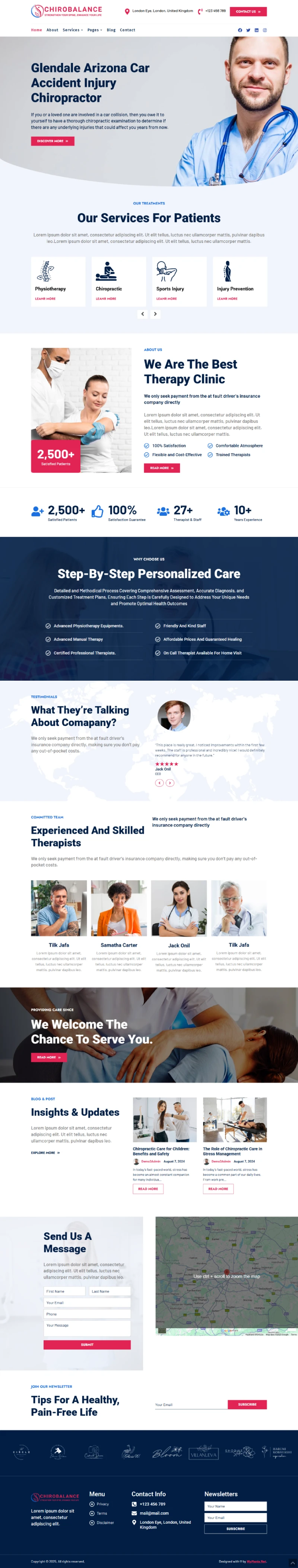 Chirobalance Kajabi Template Home Page