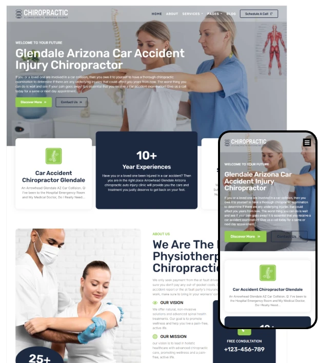 Chiropractic Kajabi Website Template
