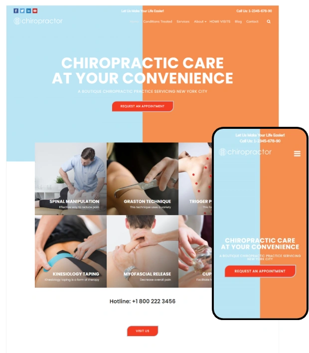 Chiropractor WordPress Theme – Chiropractor Pro