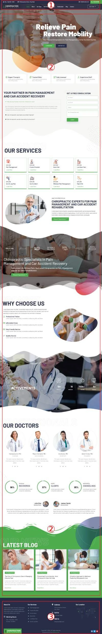 Chiropractors Premium WordPress Theme Documentation