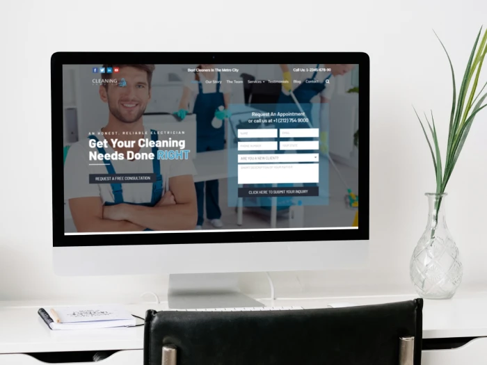 Cleaning Service Kajabi Website Theme