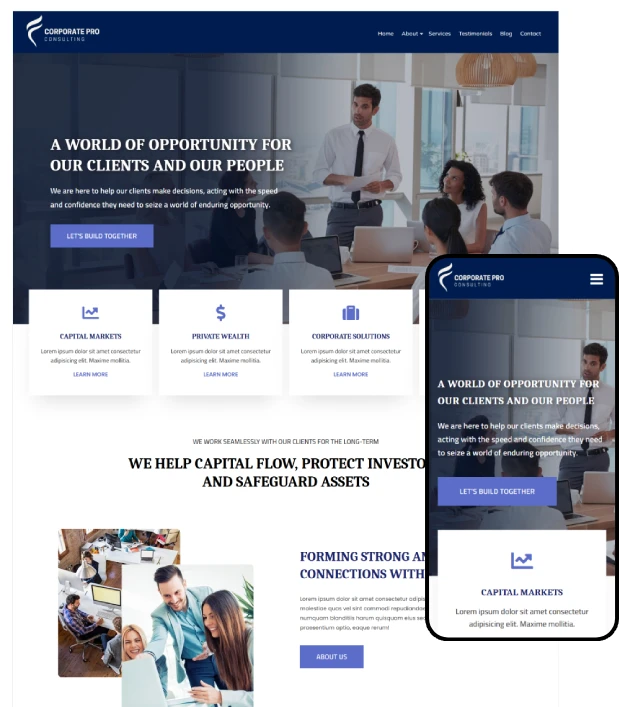 Business WordPress Theme - CorporatePro