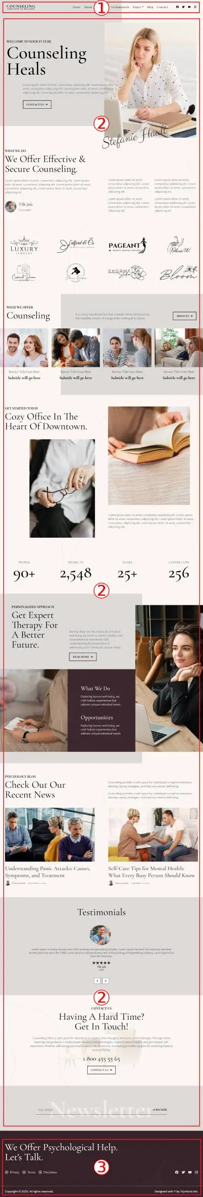 Counseling Premium WordPress Theme Documentation