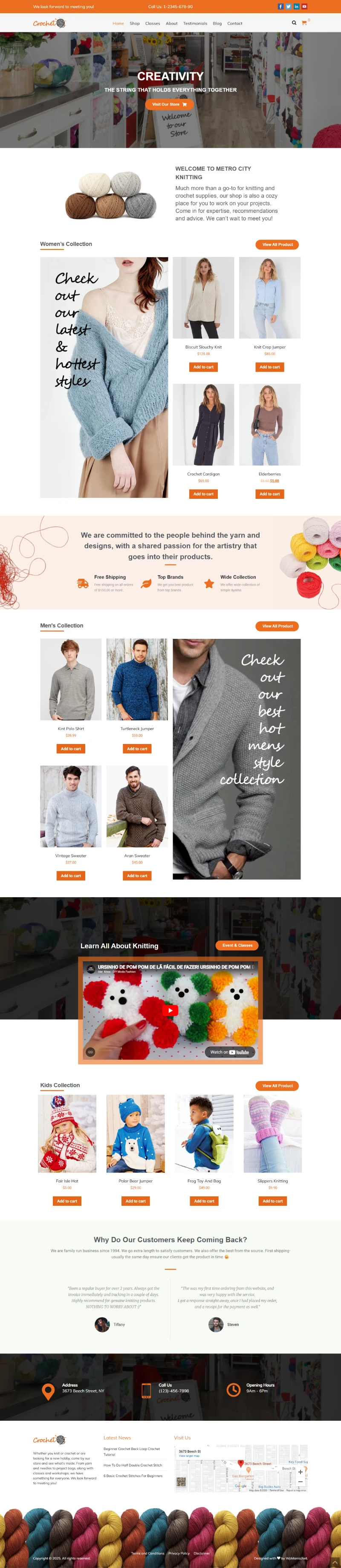 Crochet Kajabi Template Home Page