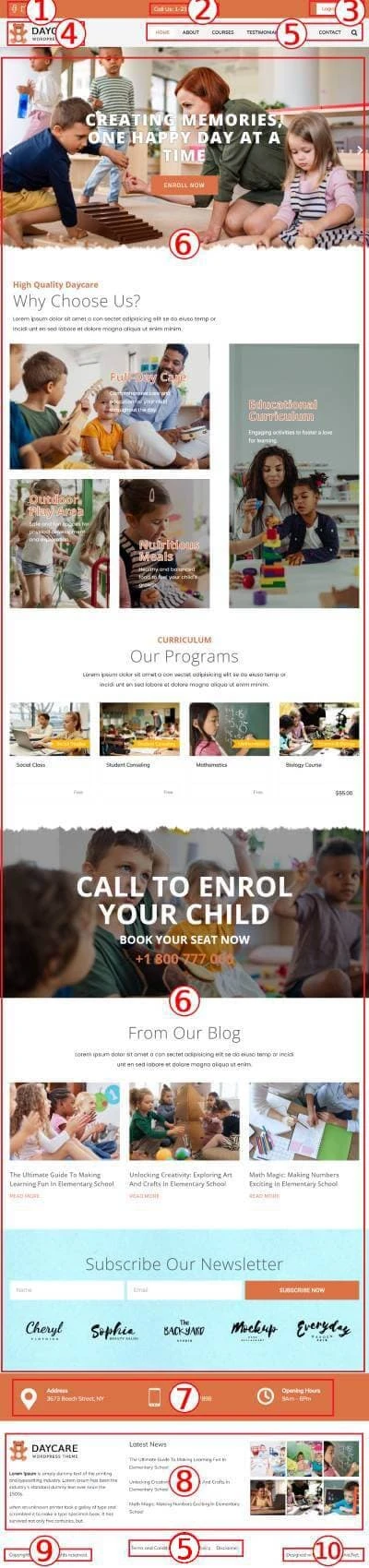 DayCare Premium WordPress Theme Documentation