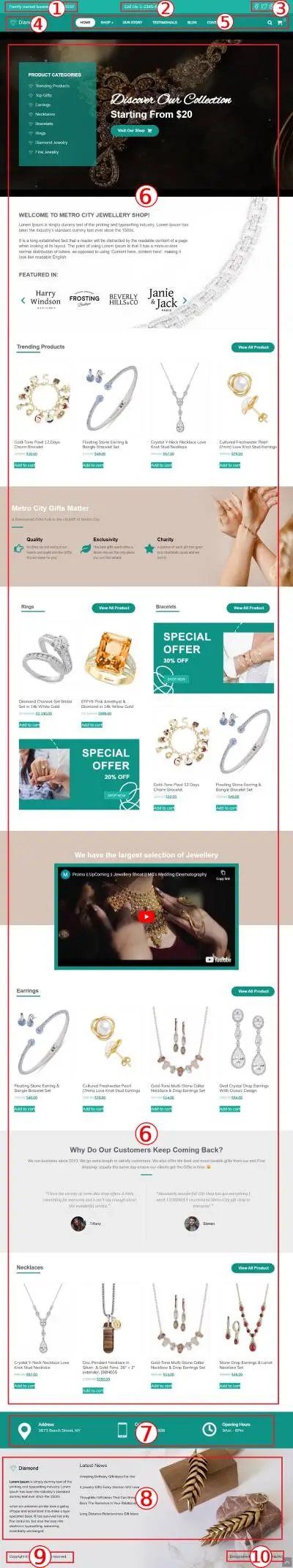 Jewelry Store Premium WordPress Theme Documentation