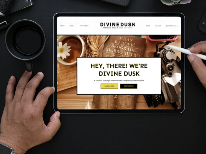 Devine Dusk Kajabi Website Theme
