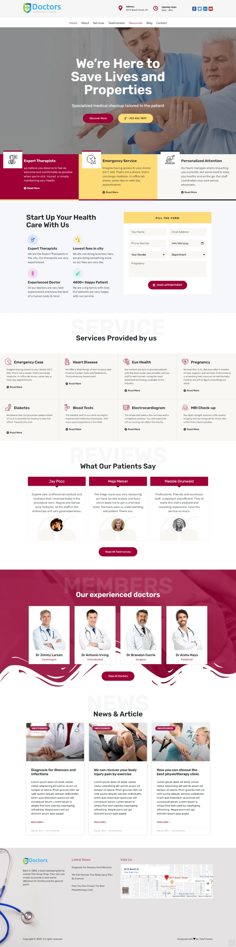 Doctors Pro Kajabi Template Home Page