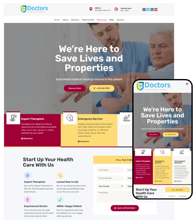 Medical WordPress Theme - Doctors Pro