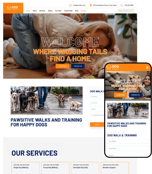 Dog Contest WordPress Theme - DogContest