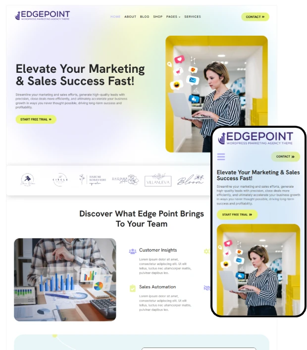 Edge Point – WordPress theme for digital marketing