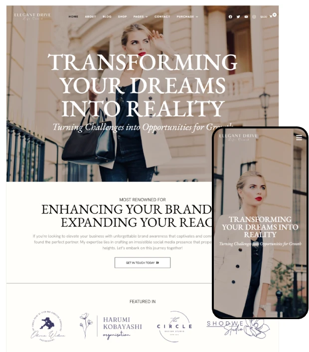 Elegant Drive – Creative Portfolio WordPress Theme