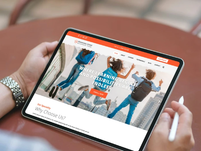 Elementary School Kajabi Website Theme