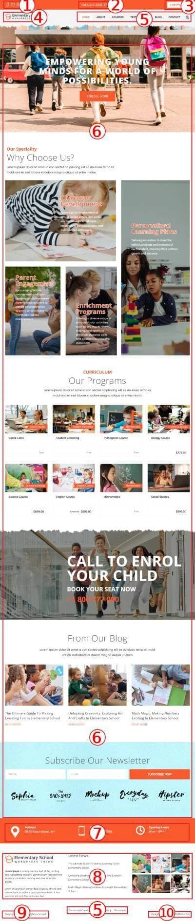 Elementary School Premium WordPress Theme Documentation