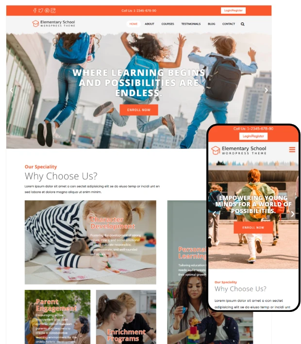 Elementary School WordPress Theme