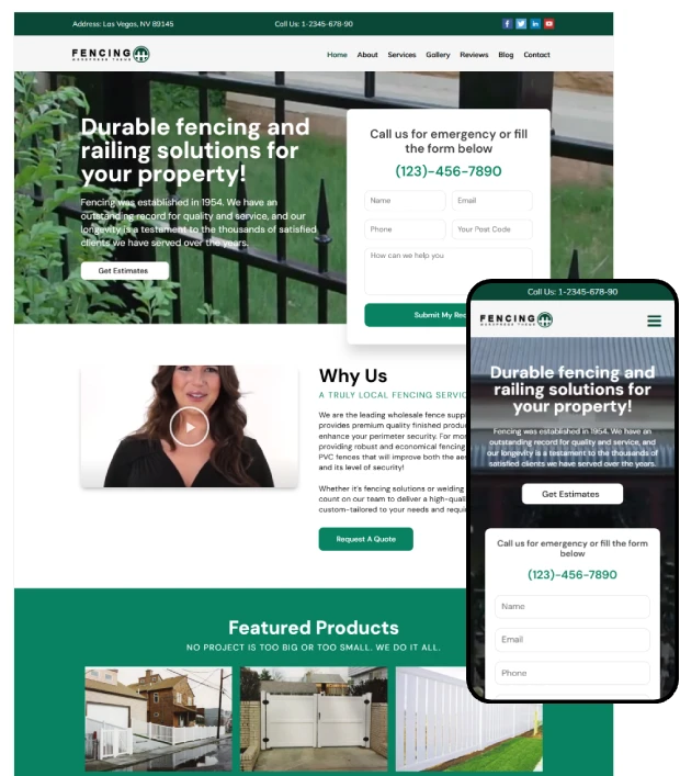 Fencing Service WordPress Theme – Fencing