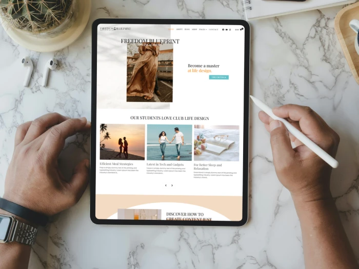 Freedom Blueprint Kajabi Website Theme