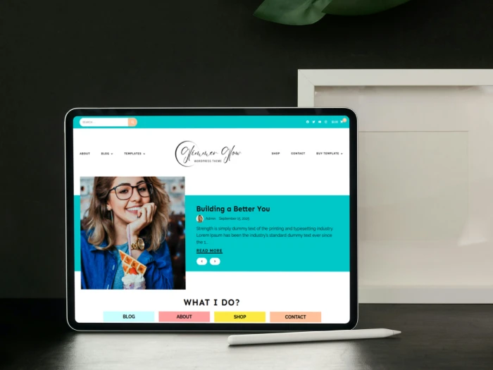 Glimmer Glow Kajabi Website Theme