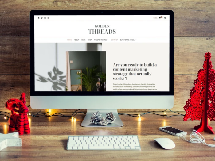 Golden Threads Kajabi Website Theme