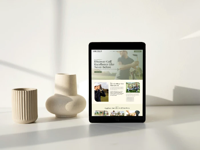 Golf Club Nivora Kajabi Website Theme