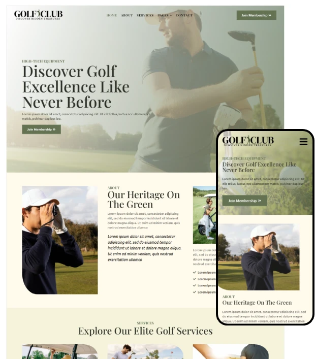 Golf Club WordPress Theme
