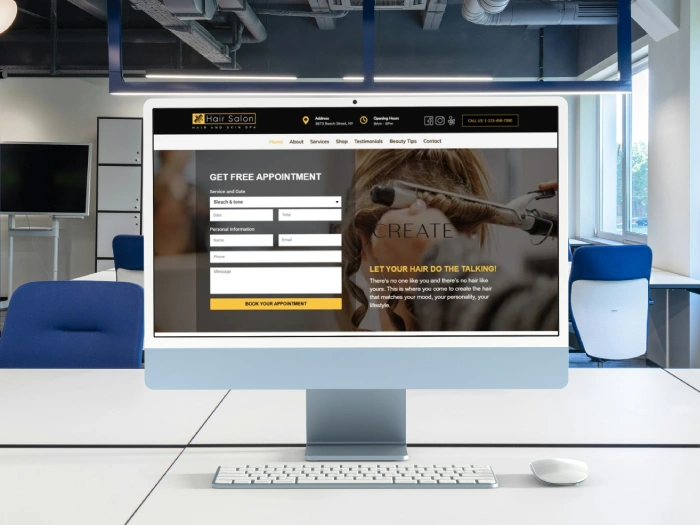 Hair Salon Pro Kajabi Website Theme