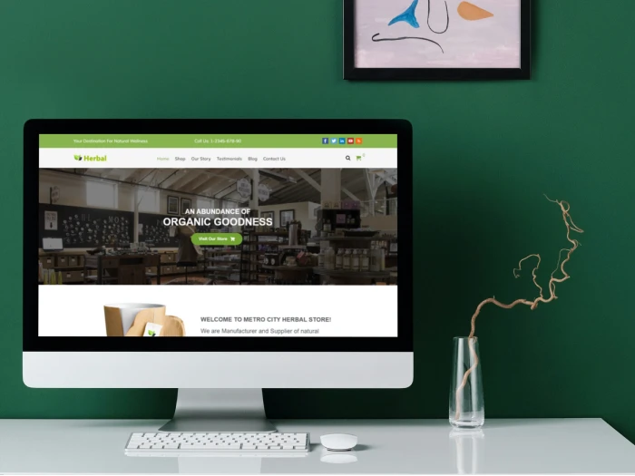 Herbal Kajabi Website Theme