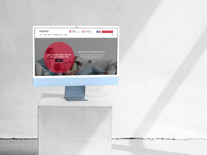 HVAC Repair Kajabi Website Theme