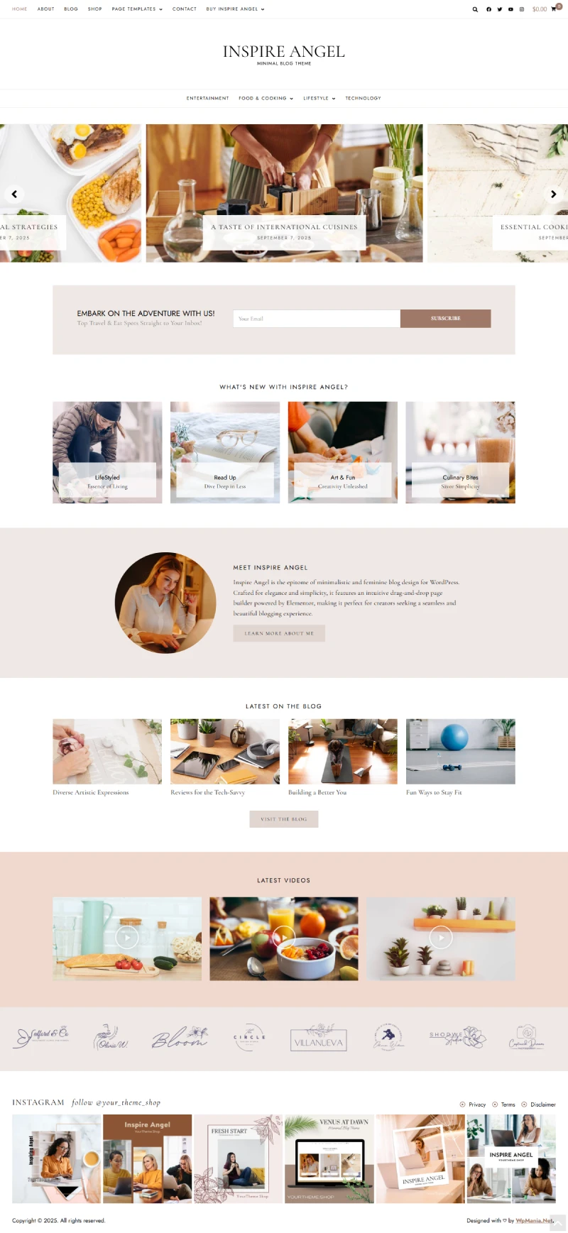 Inspire Angel Kajabi Template Home Page