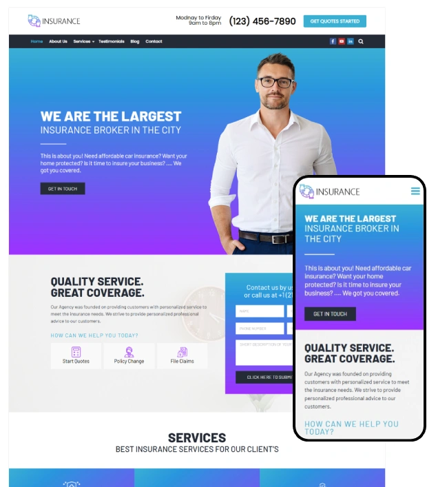 Insurance WordPress Theme – Insurance Pro