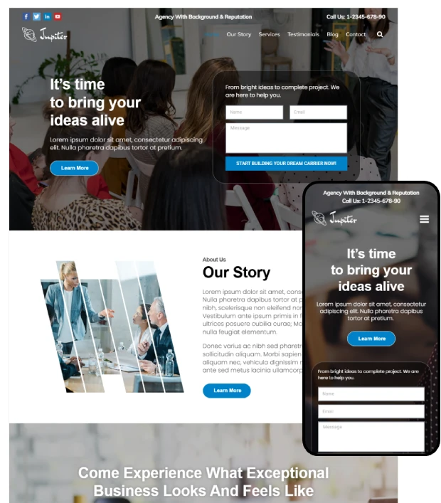 Multipurpose WordPress Business Theme - Jupiter