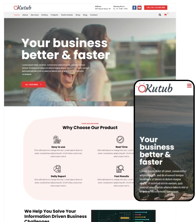 Responsive Multi-Purpose WordPress Theme – Kutub Pro