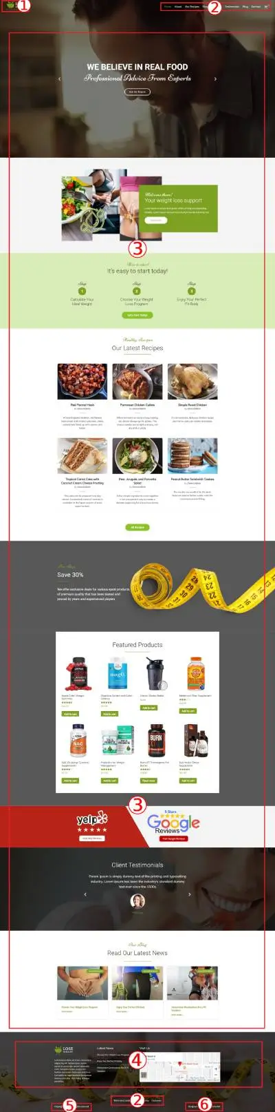 Lose Weight Premium WordPress Theme Documentation