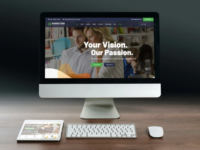 Marketing Consultant Kajabi Website Theme