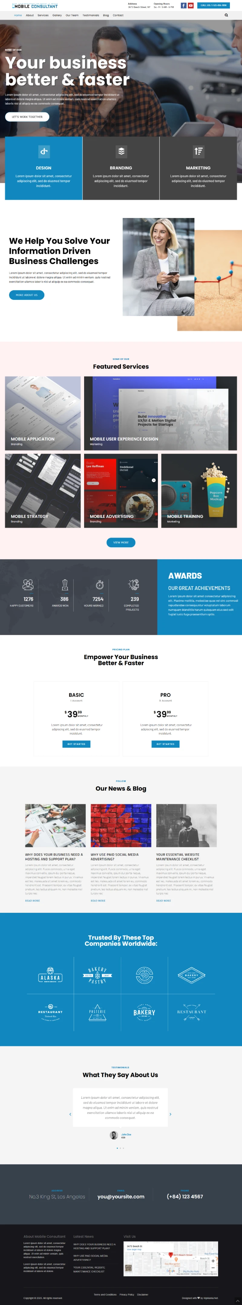 Mobile-Consultant Kajabi Template Home Page
