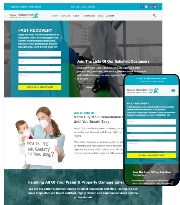 Mold Remediation Services WordPress Theme - Mold Remediation