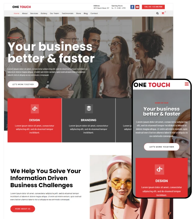 Multi-Purpose WordPress Theme - OneTouch