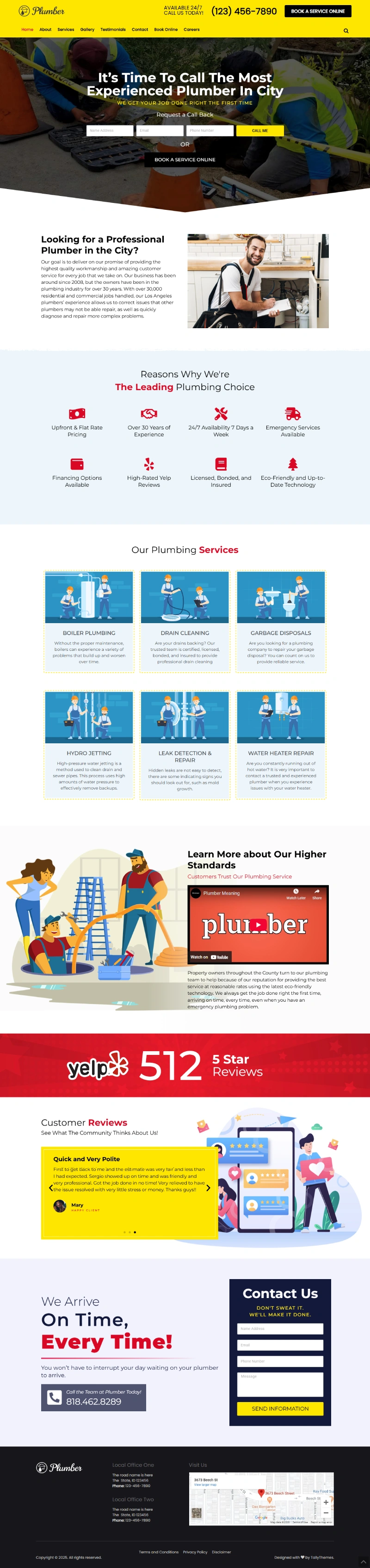 Plumber Pro Kajabi Template Home Page