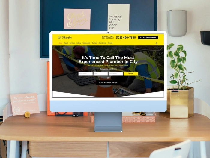 Plumber Pro Kajabi Website Theme