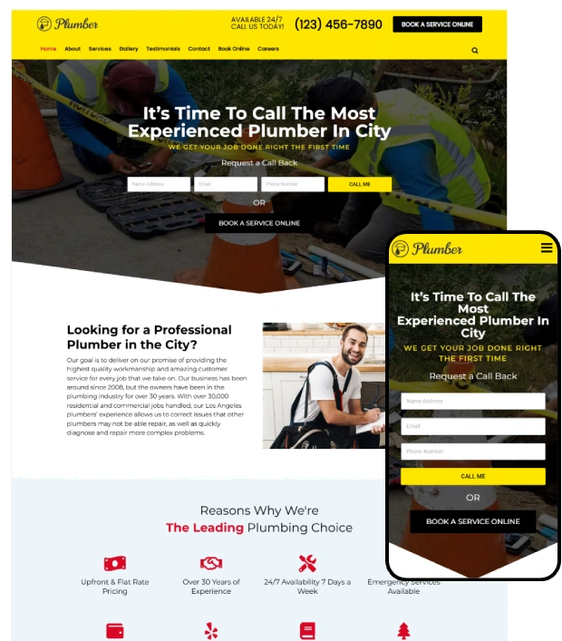 Plumber WordPress Theme – Plumber Pro
