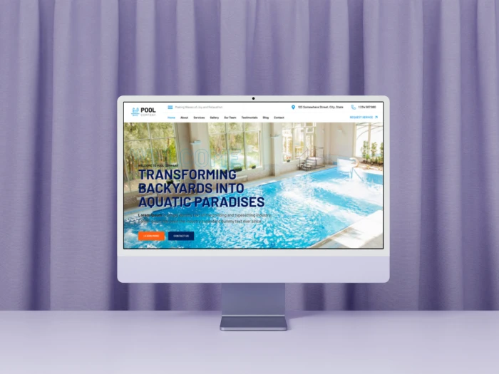 Pool Company Kajabi Website Theme