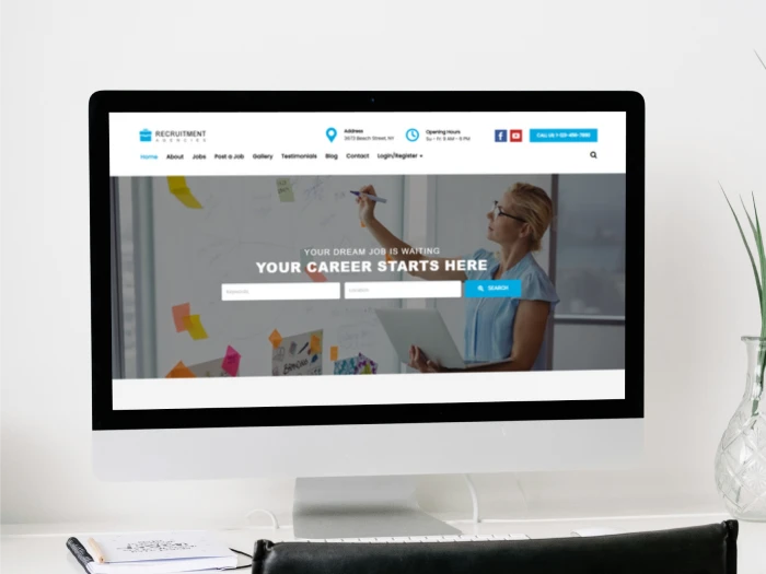 Recruitment Agency Kajabi Website Theme