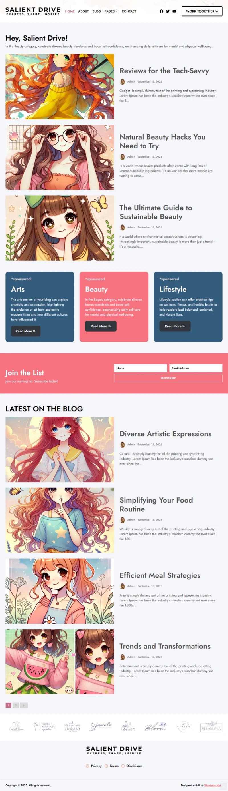 Salient Drive Kajabi Template Home Page