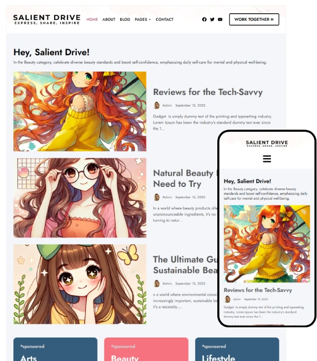 SEO Friendly WordPress Theme: Salient Drive