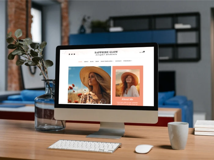 Sapphire Glow Kajabi Website Theme