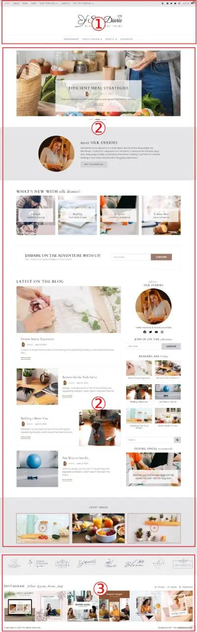 Silk Diaries Premium WordPress Theme Documentation