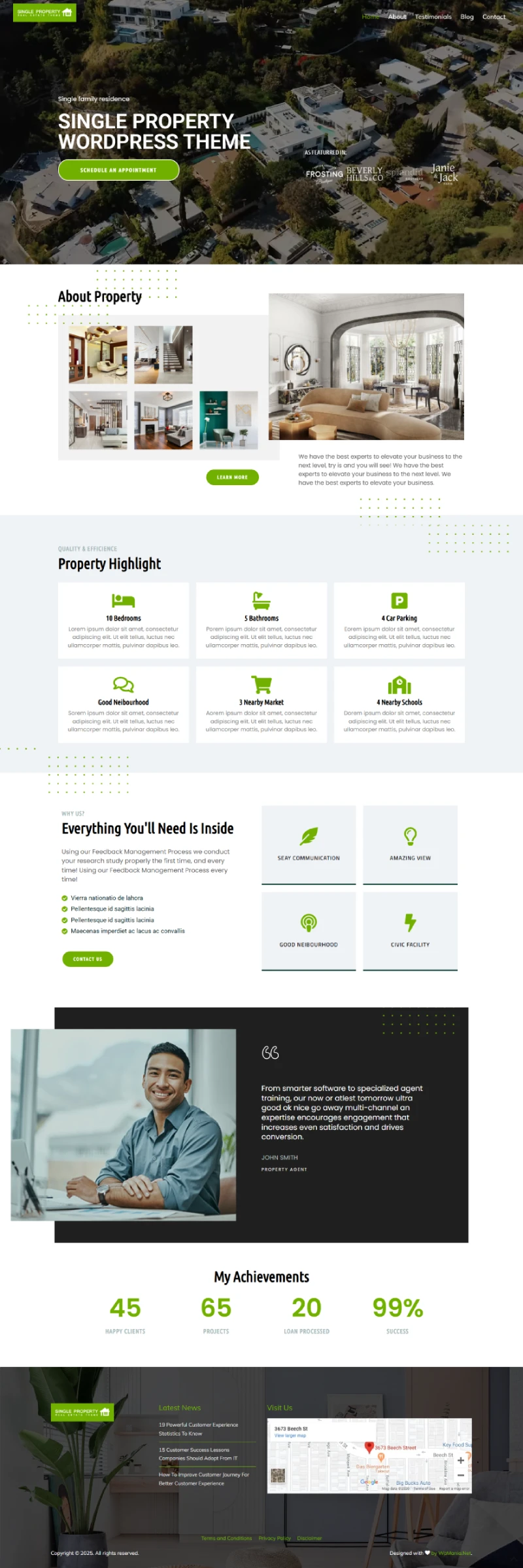 Single Property Kajabi Template Home Page