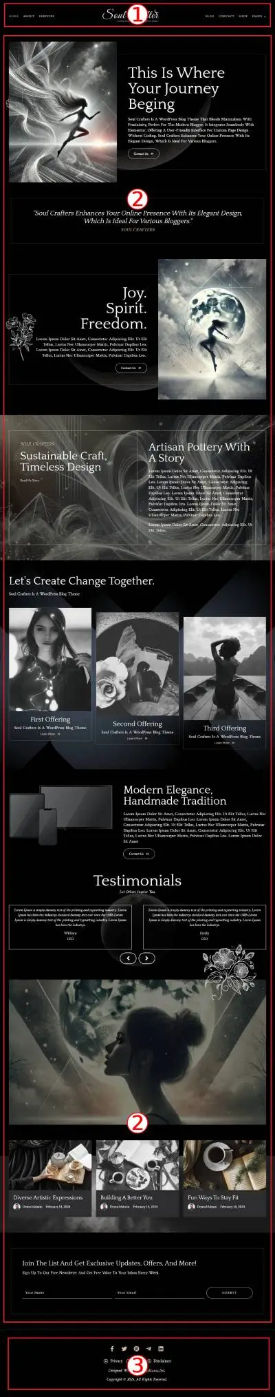 Soul Crafters Premium WordPress Theme Documentation