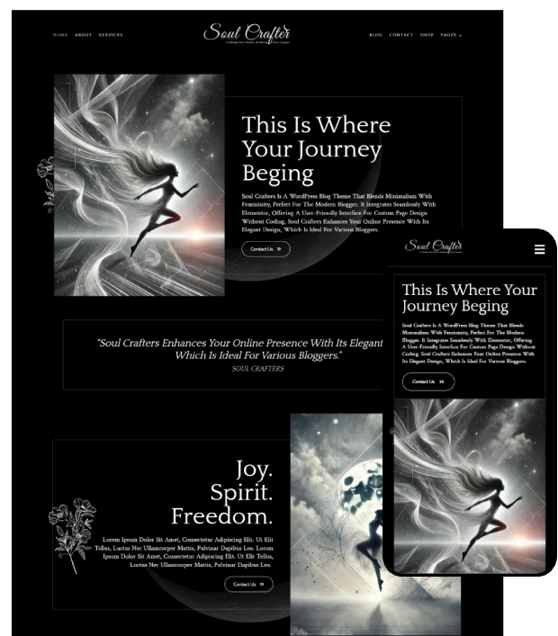 Best WordPress blog theme: Soul Crafters